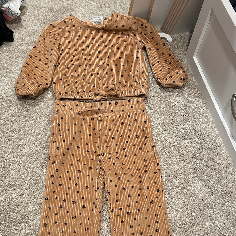 Jumping Beans Tan and Black Polka Dot